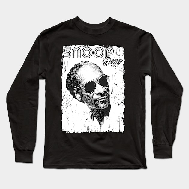 Snoop dogg//black white design T-Shirt Long Sleeve T-Shirt by YukieapparelShop